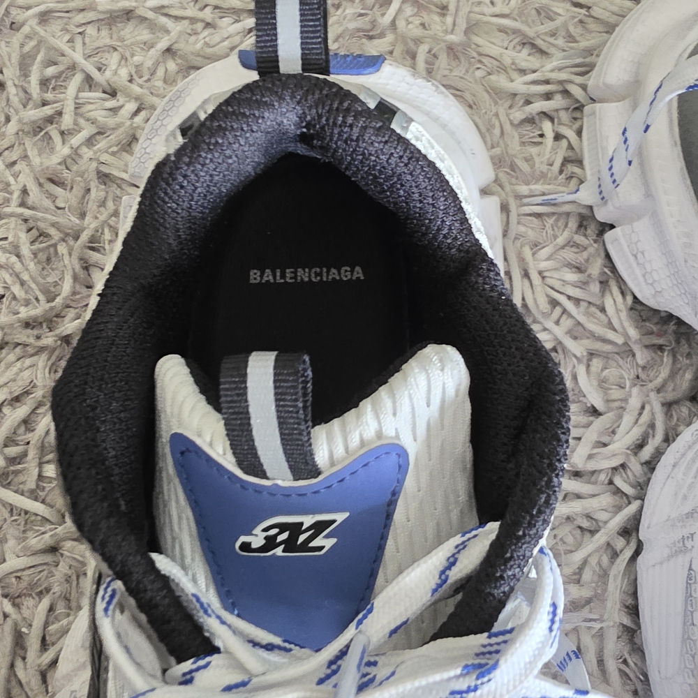 Balenciaga Athletic Shoes in Black, White, and Blue - Picture 4 of 5